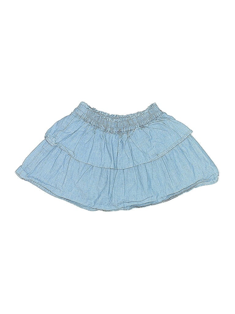 Pre-owned Crewcuts Outlet Kids' Denim Skirt In Blue
