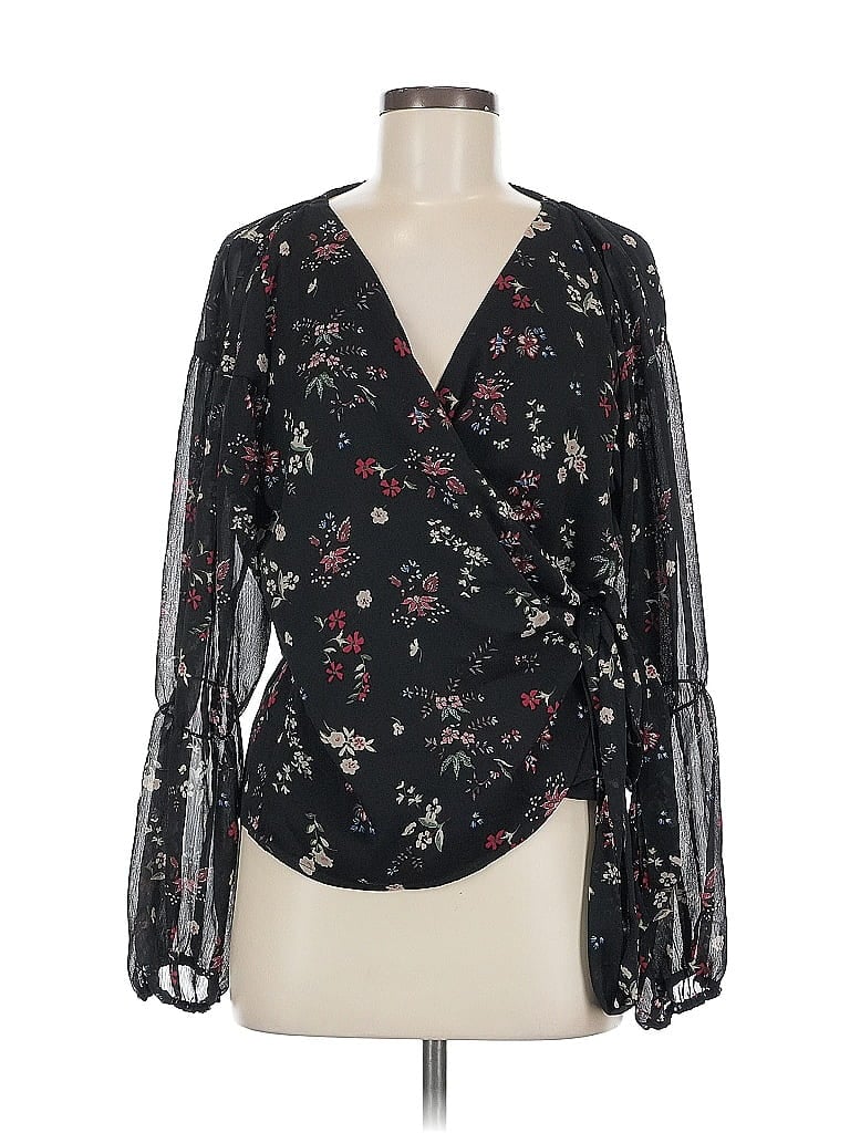 Click to view more detailed imagery on our partner's website Pre-owned Sanctuary Long Sleeve Blouse In Black