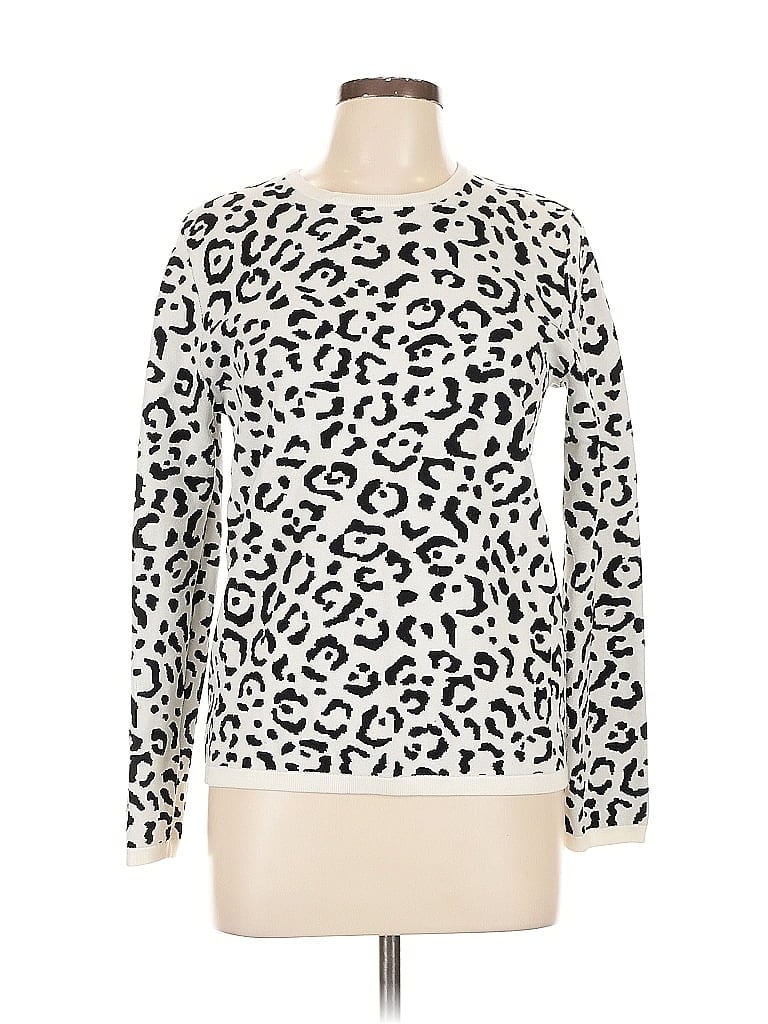 Pre-owned Ann Taylor Pullover Sweater In White