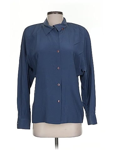 Linda Allard Ellen Tracy Long Sleeve Silk Top (view 1)