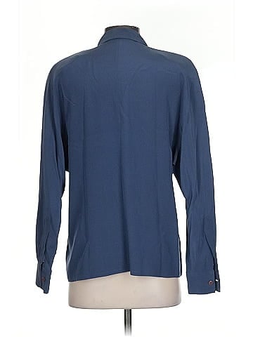 Linda Allard Ellen Tracy Long Sleeve Silk Top (view 2)