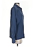 Linda Allard Ellen Tracy 100% Silk Blue Long Sleeve Silk Top Size 4 - photo 4