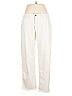 Dylan Solid Ivory Casual Pants Size 10 - photo 1