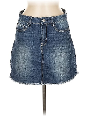 Wallflower Denim Skirt (view 1)