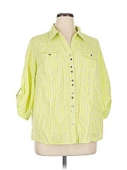Cj Banks 3/4 Sleeve Button Down Shirt