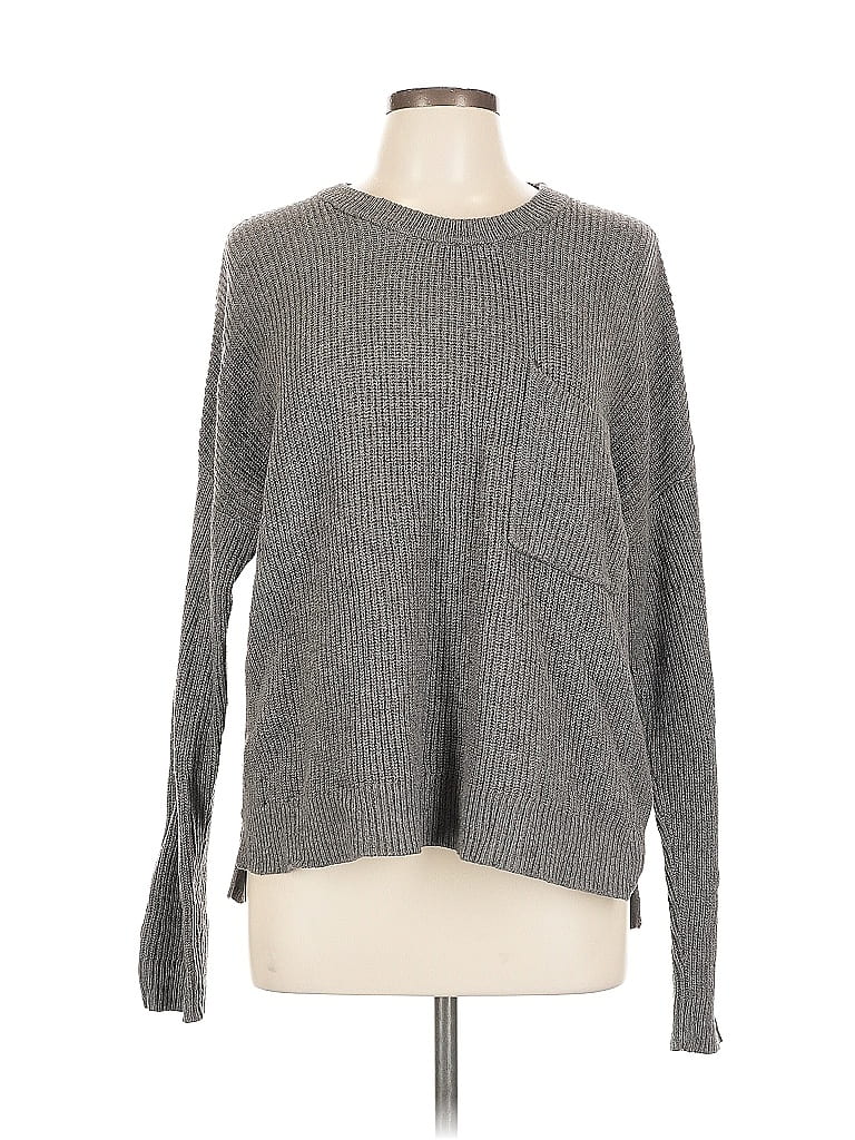 Pre-owned Madewell Pullover Sweater In Gray