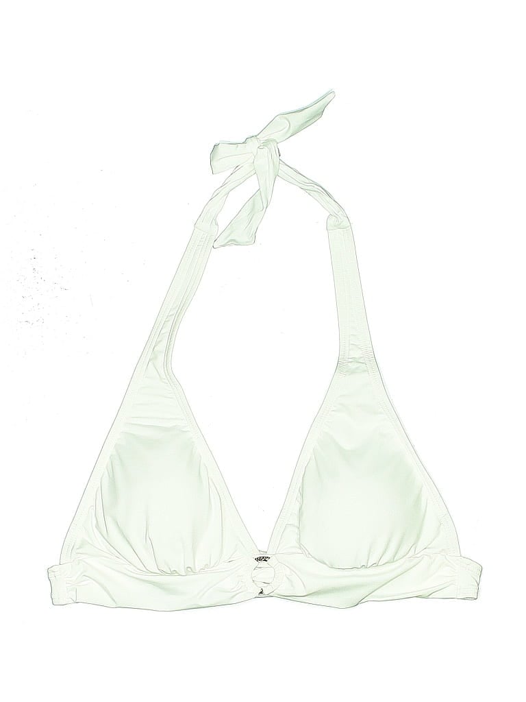 Click to view more detailed imagery on our partner's website Pre-owned Michael Michael Kors Swimsuit Top Green Solid Pattern Swimwear