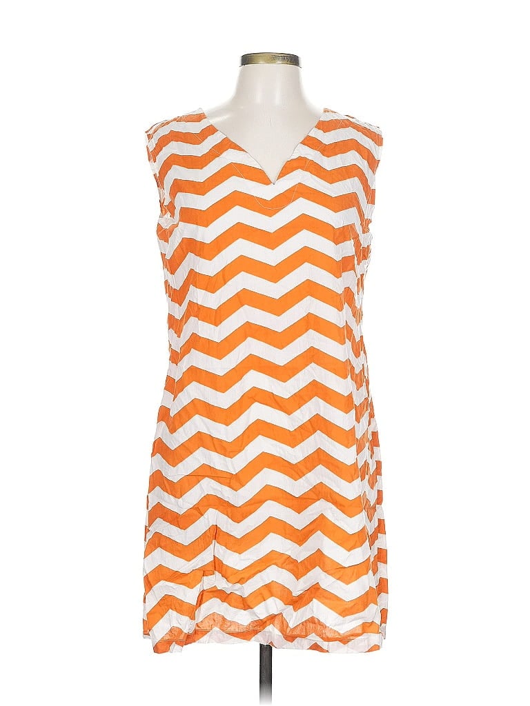 Pre-owned Top It Off Casual Dress In Orange