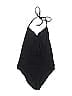 J.Crew Solid Black One Piece Swimsuit Size 4 - photo 1