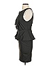 Alice + Olivia 100% Silk Black Cocktail Dress Size 0 (estimated) - photo 5