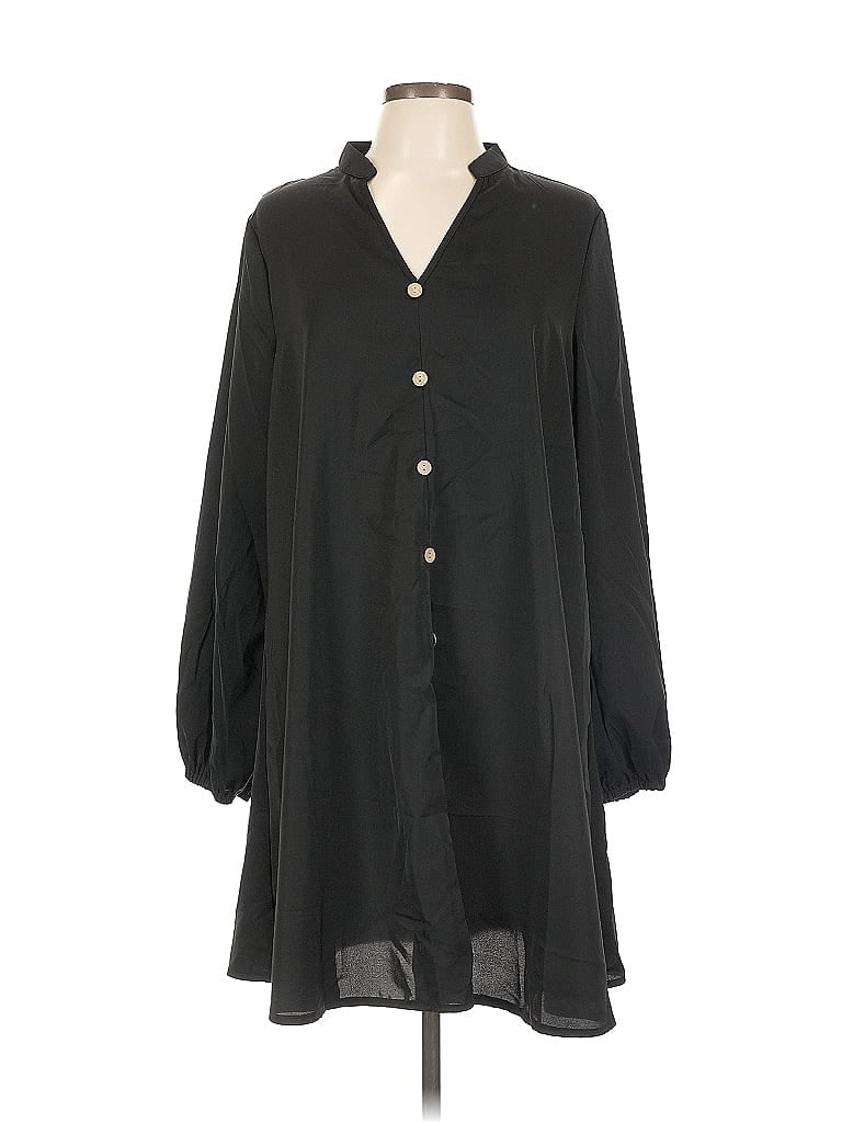 Pre-owned Shein Casual Dress In Black