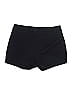 Ecru Solid Black Blue Shorts Size 10 - photo 2
