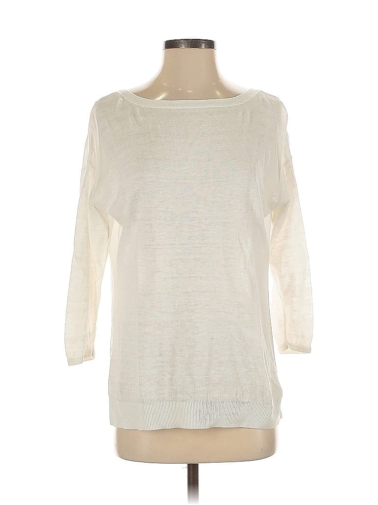 Pre-owned Talbots Pullover Sweater In White