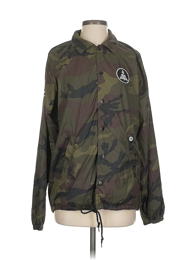 Pre-owned Assorted Brands Windbreaker Jacket In Green