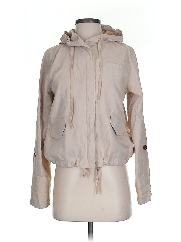 Pre-owned Mine Zip Up Hoodie In Brown