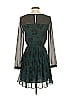 Jessica Simpson 100% Polyester Paisley Green Black Cocktail Dress Size XS - photo 2
