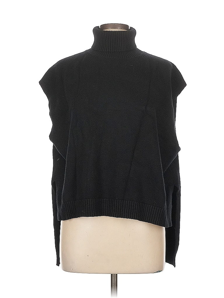 CHARLOTTE AVERY Pre-owned Sleeveless Top Black Turtleneck Tops