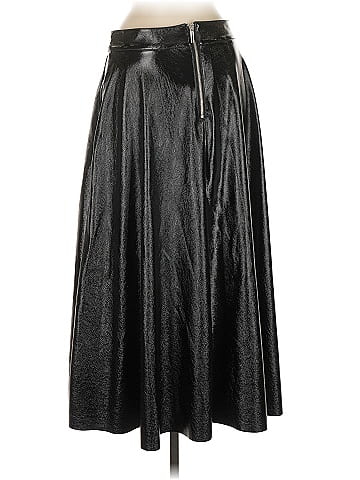Topshop Faux Leather Skirt (view 2)