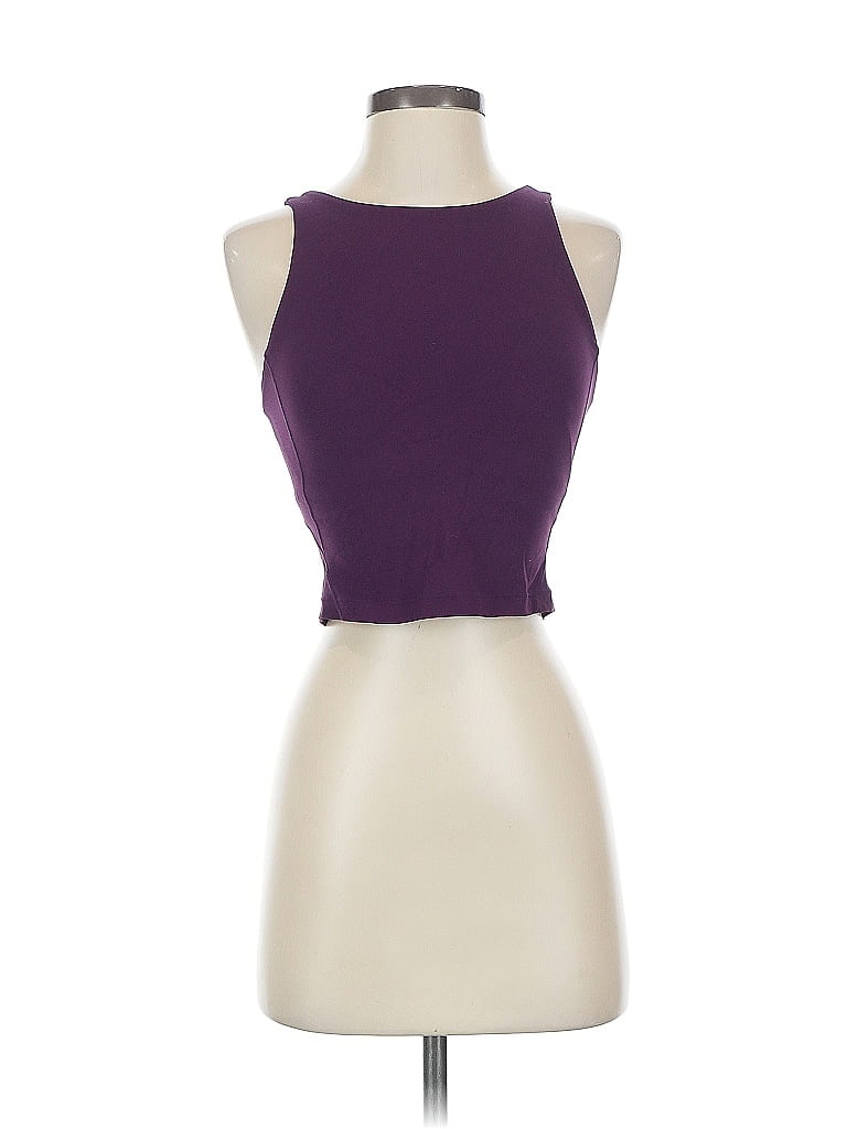 Pre-owned Lululemon Athletica Tank Top Purple Halter Neckline Tops