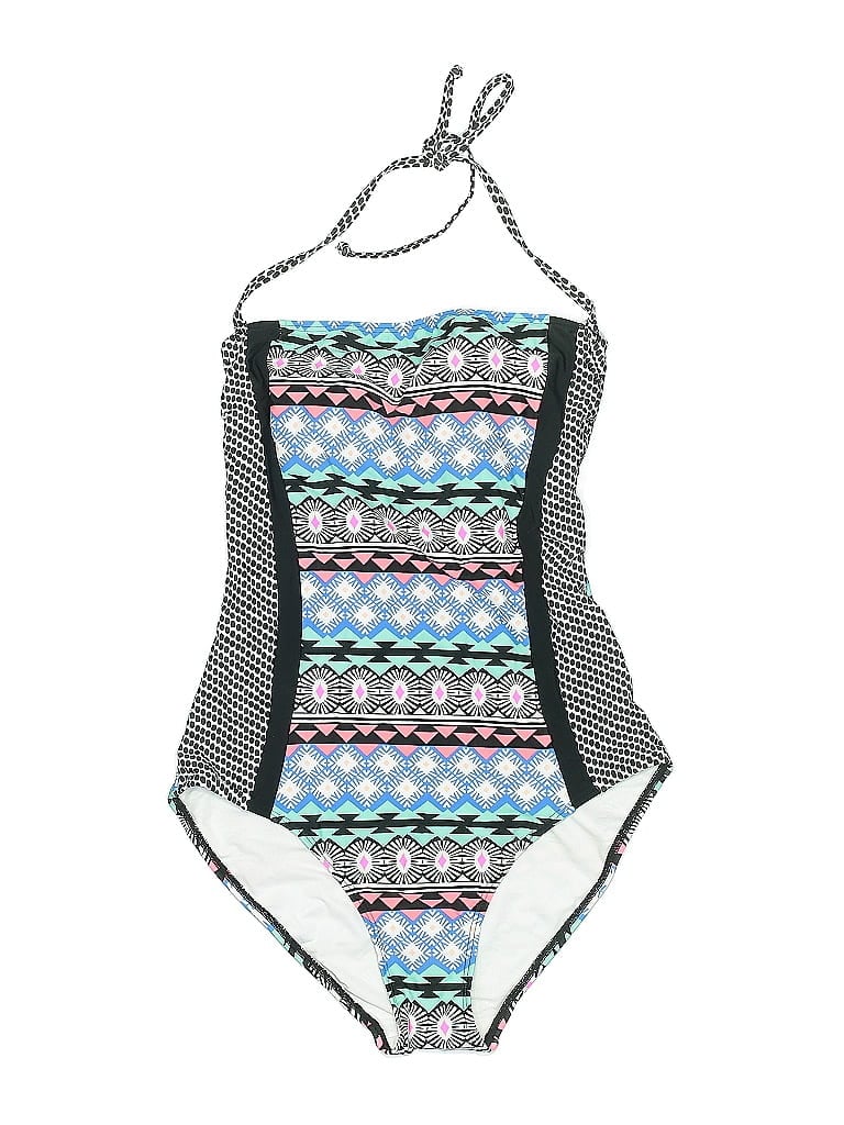 Pre-owned Old Navy One Piece Swimsuit In Gray