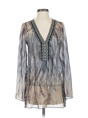 Hale Bob Long Sleeve Silk Top (view 1)