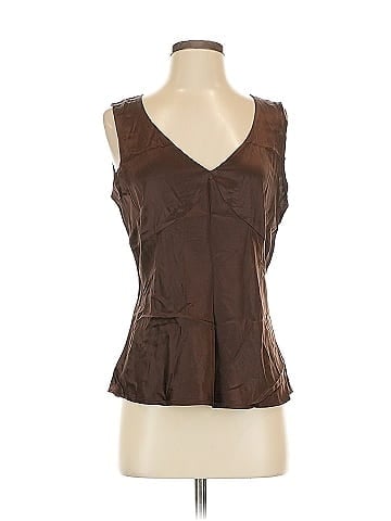 Caslon Sleeveless Silk Top (view 1)