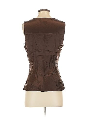 Caslon Sleeveless Silk Top (view 2)