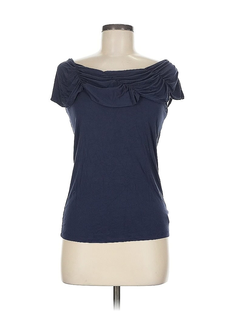 MICHAEL MICHAEL KORS Pre-owned Short Sleeve Top Blue Cowl Neck Tops