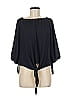 Veronica M. 100% Polyester Black 3/4 Sleeve Blouse Size M - photo 1