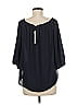 Veronica M. 100% Polyester Black 3/4 Sleeve Blouse Size M - photo 2
