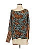 Assorted Brands 100% Polyester Teal Long Sleeve Blouse Size XS - photo 1