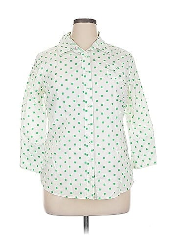 Isaac Mizrahi for Target 3/4 Sleeve Button-Down Shirt (view 1)