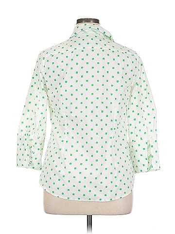 Isaac Mizrahi for Target 3/4 Sleeve Button-Down Shirt (view 2)