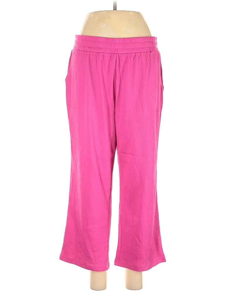 Pre-owned Belle By Kim Gravel Casual Pants In Pink