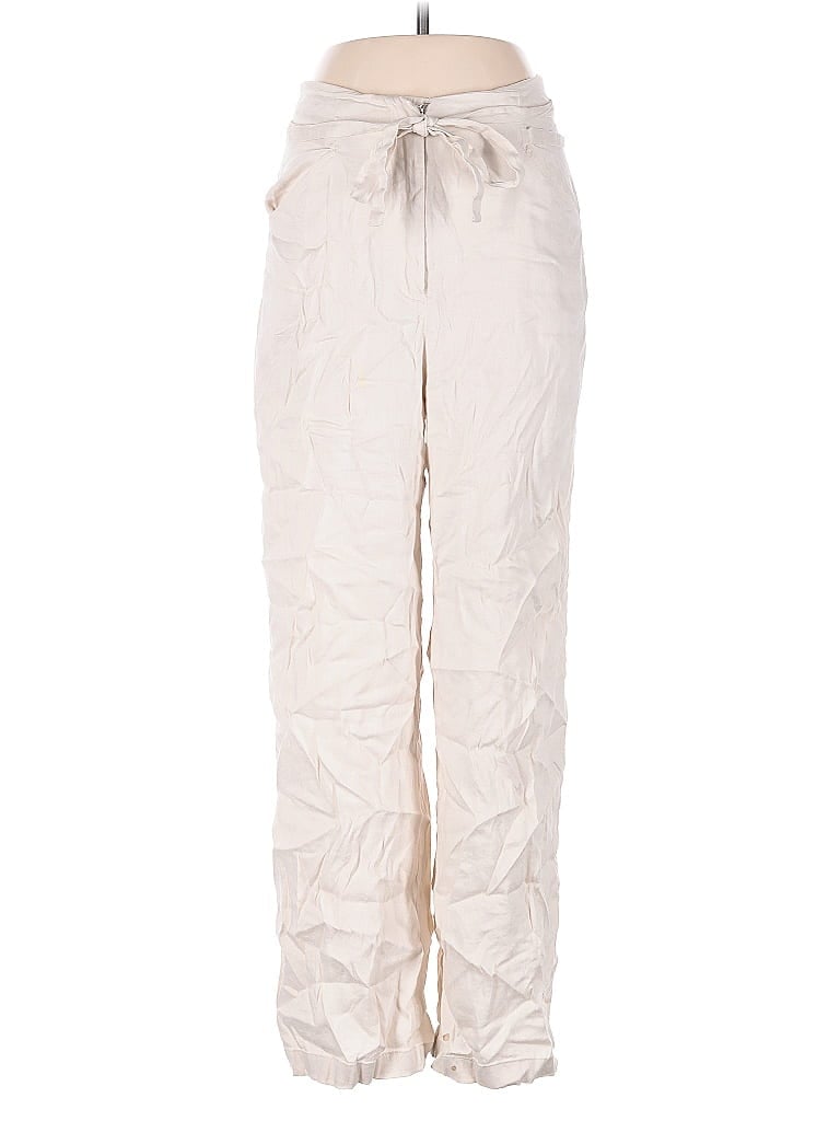 Pre-owned Intermix Linen Pants In White