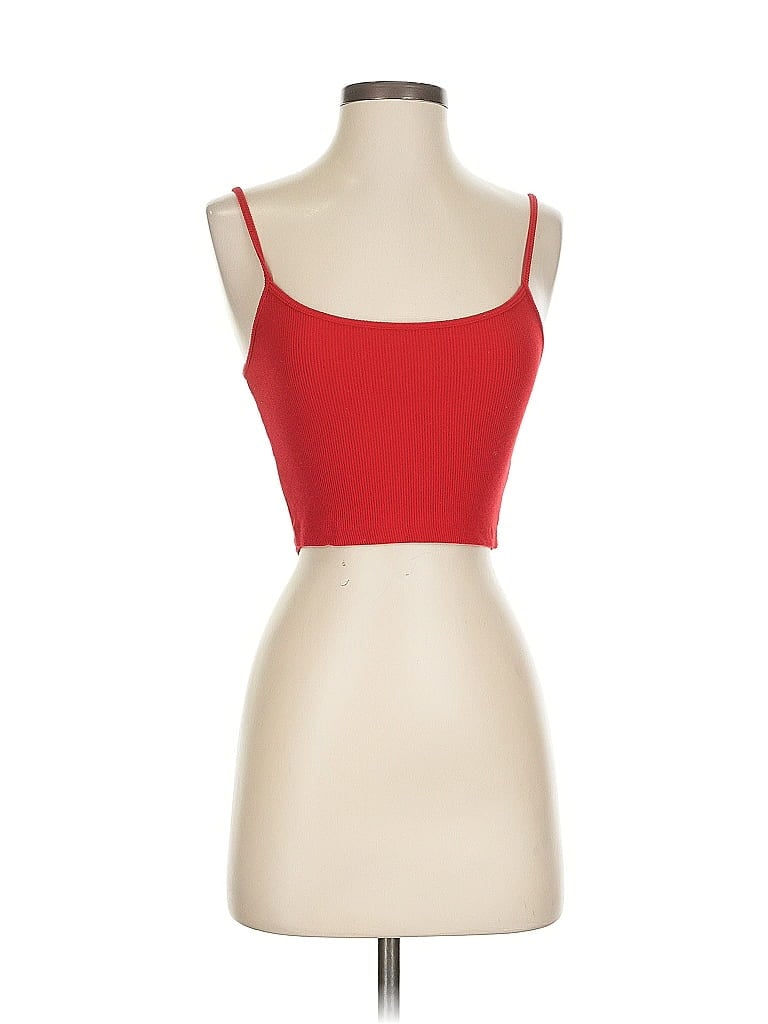BRANDY MELVILLE Pre-owned Tube Top Red Strapless Neckline Tops
