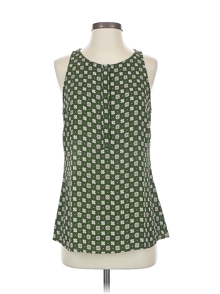 Pre-owned Cabi Sleeveless Blouse In Green