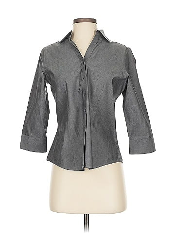 Foxcroft 3/4 Sleeve Button-Down Shirt (view 1)