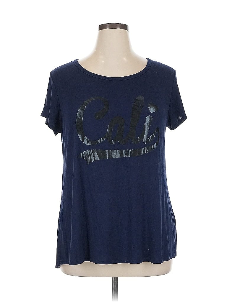 Pre-owned Free Kisses Short Sleeve T-shirt In Blue