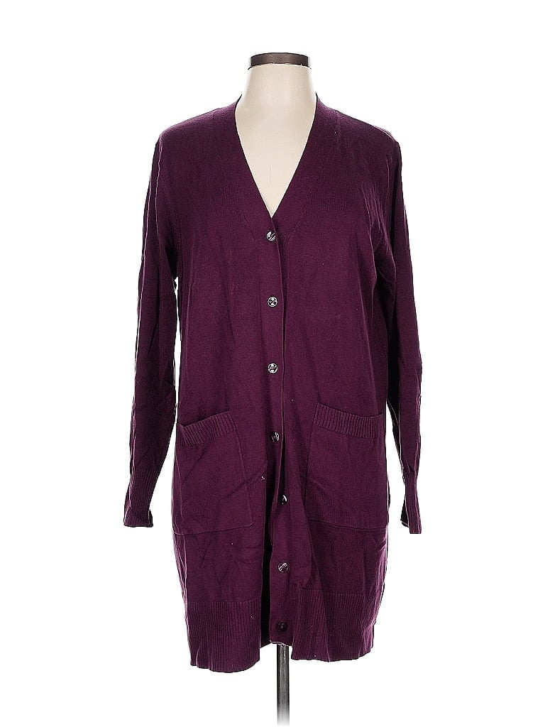 Click to view more detailed imagery on our partner's website Pre-owned D&co. Cardigan Sweater In Purple
