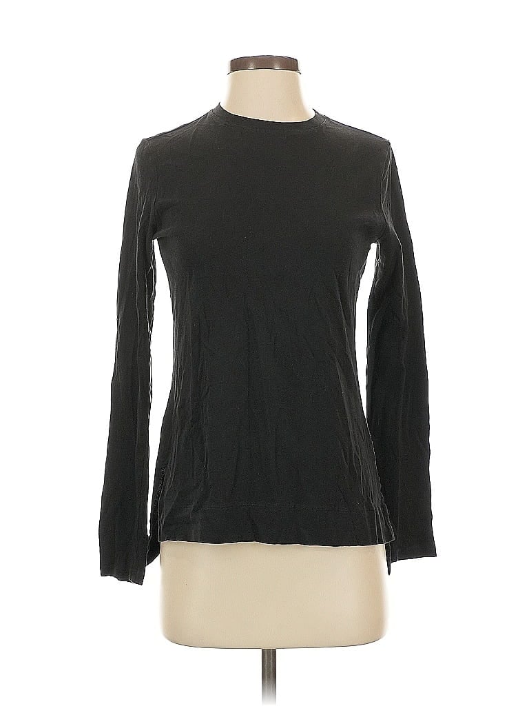 Pre-owned Athleta Long Sleeve T-shirt In Black