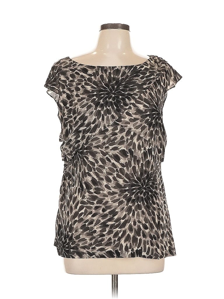 Pre-owned Ann Taylor Sleeveless Blouse In Black