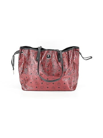 MCM Metallic Leather Shopper Tote (view 1)