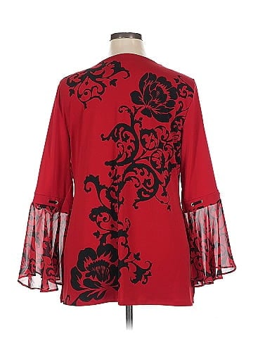 JM Collection 3/4 Sleeve Blouse (view 2)