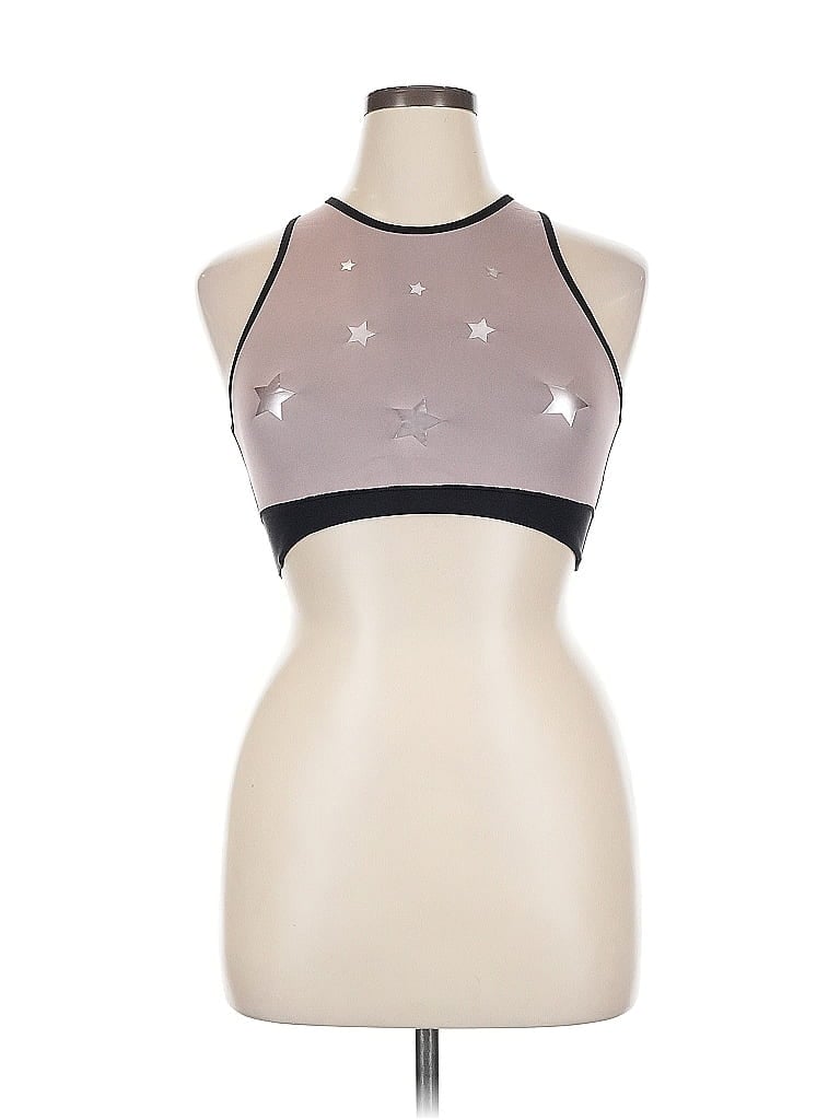 Pre-owned Ultracor Tank Top Tan Halter Neckline Tops In Brown