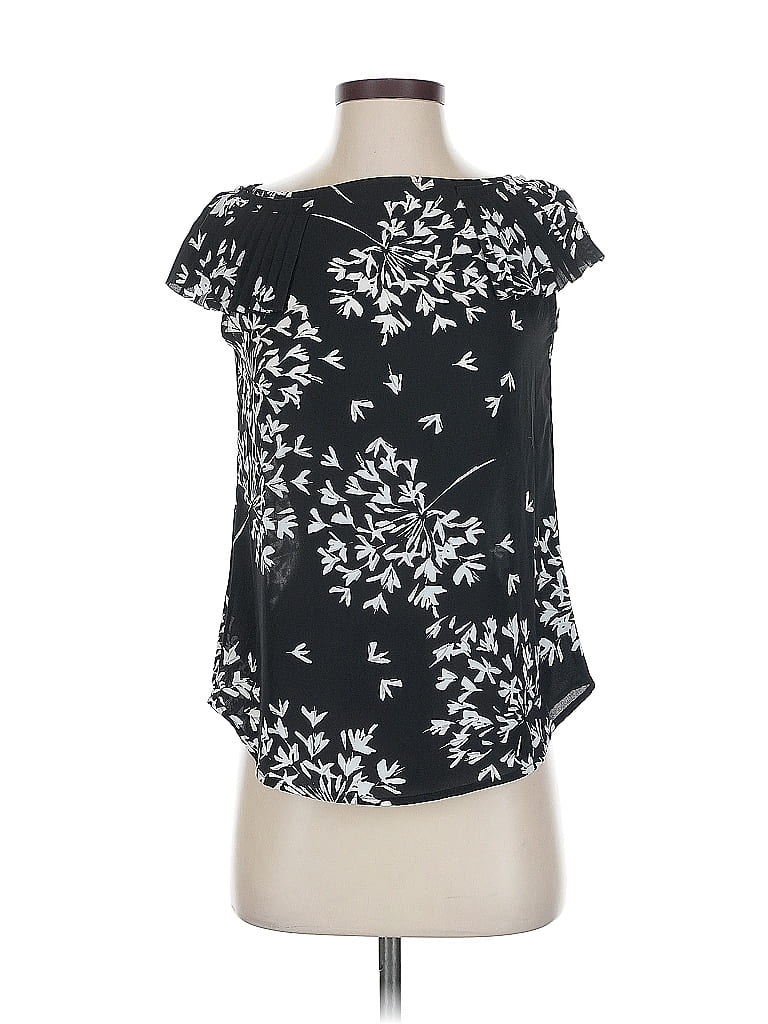 BANANA REPUBLIC Pre-owned Short Sleeve Blouse In Black
