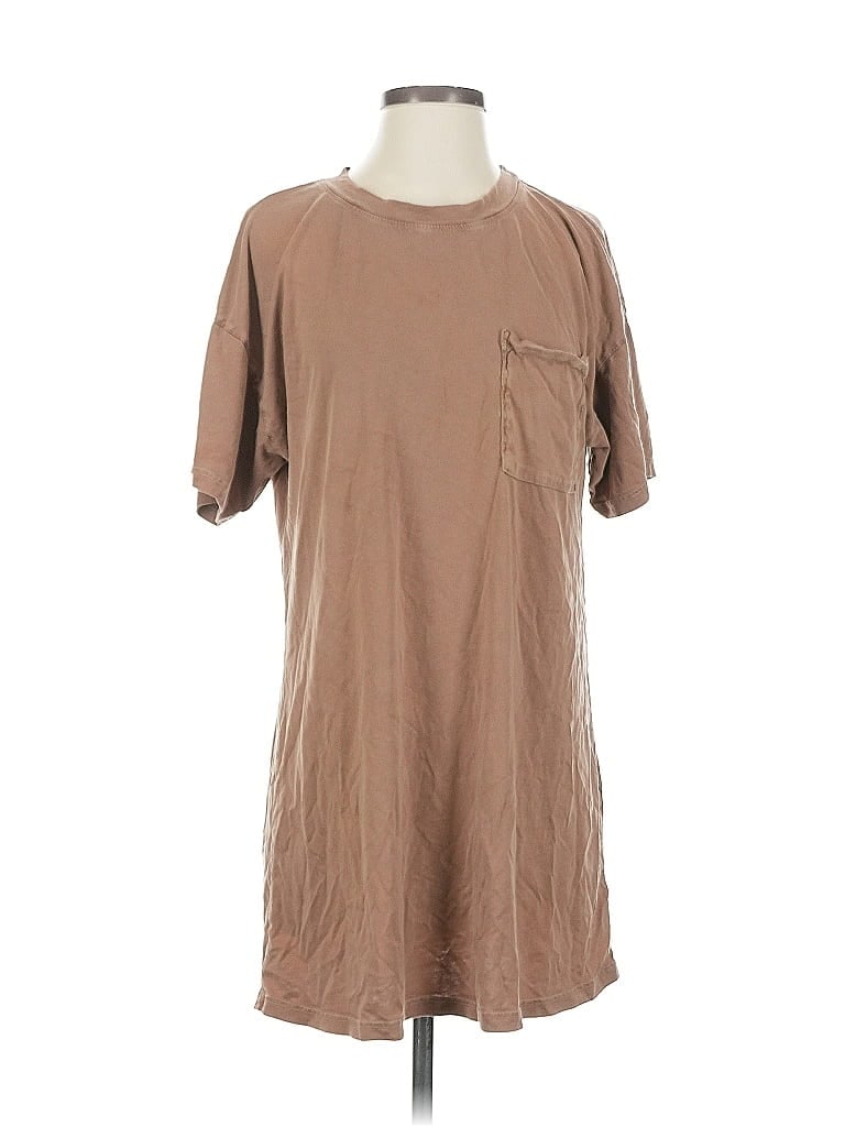 Mate 100% Organic Cotton Tan Brown Casual Dress Size S - photo 1