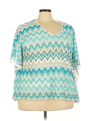Karen Kane Short Sleeve Blouse (view 1)
