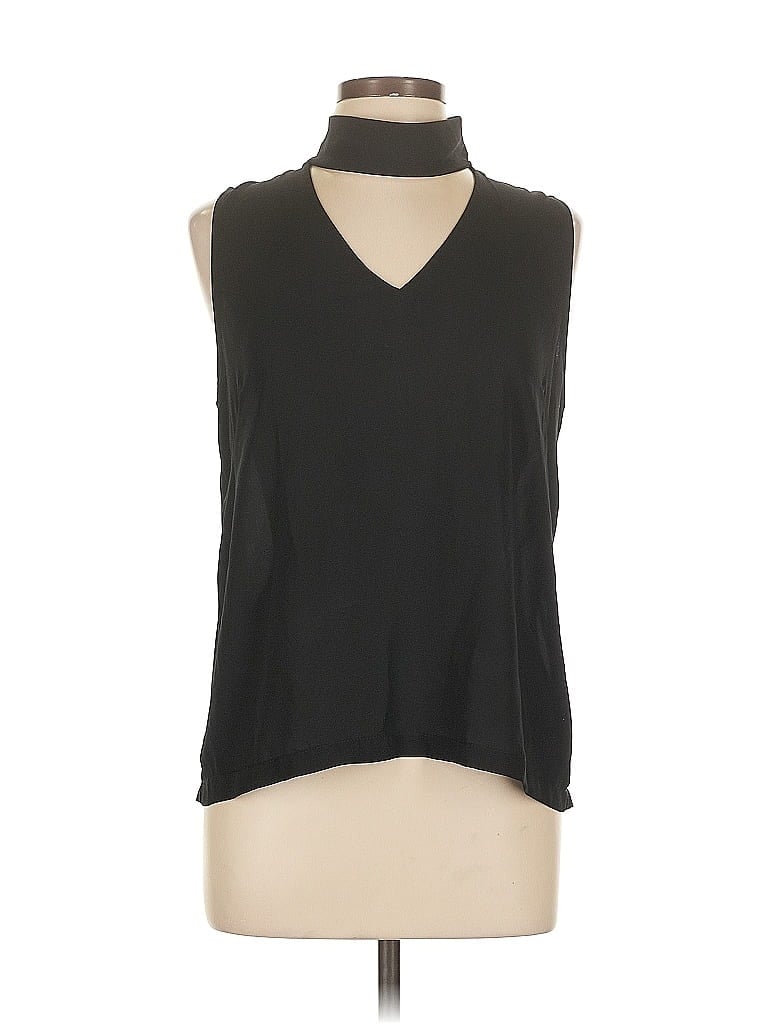 Pre-owned Aqua Sleeveless Blouse In Black