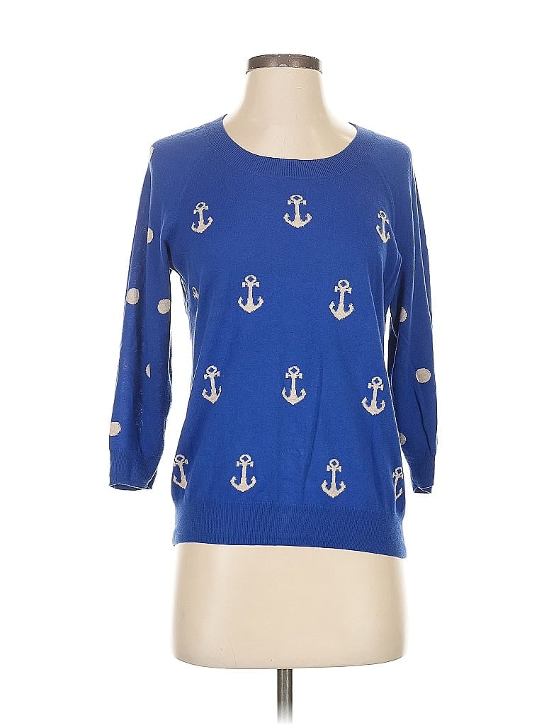 Pre-owned Madewell Pullover Sweater In Blue